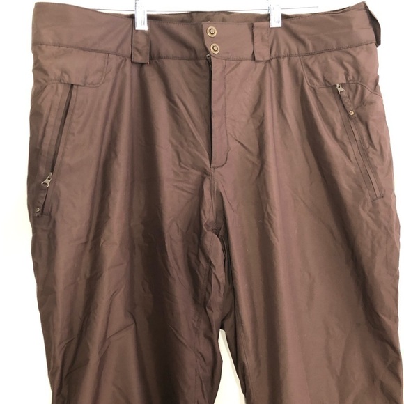 Columbia Titanium Omni Tech Brown Snow Pants XL - Picture 1 of 13
